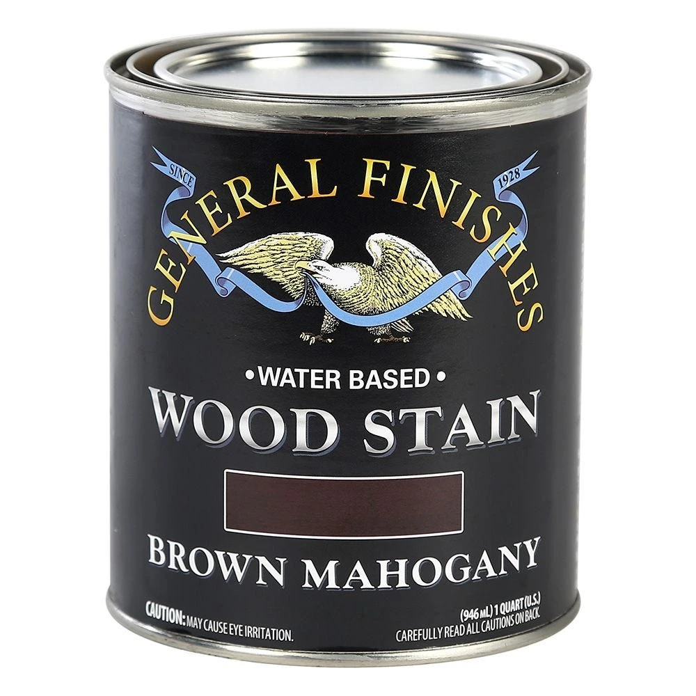 General Finishes Water Based Wood Stain, Brown Mahogany 4 General Finishes Water Based Wood Stain, Brown Mahogany - Image 2