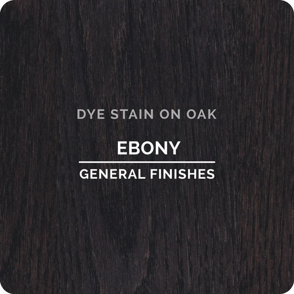 General Finishes Water Based Dye Stain, Ebony, Pint 3 General Finishes Water Based Dye Stain, Ebony, Pint