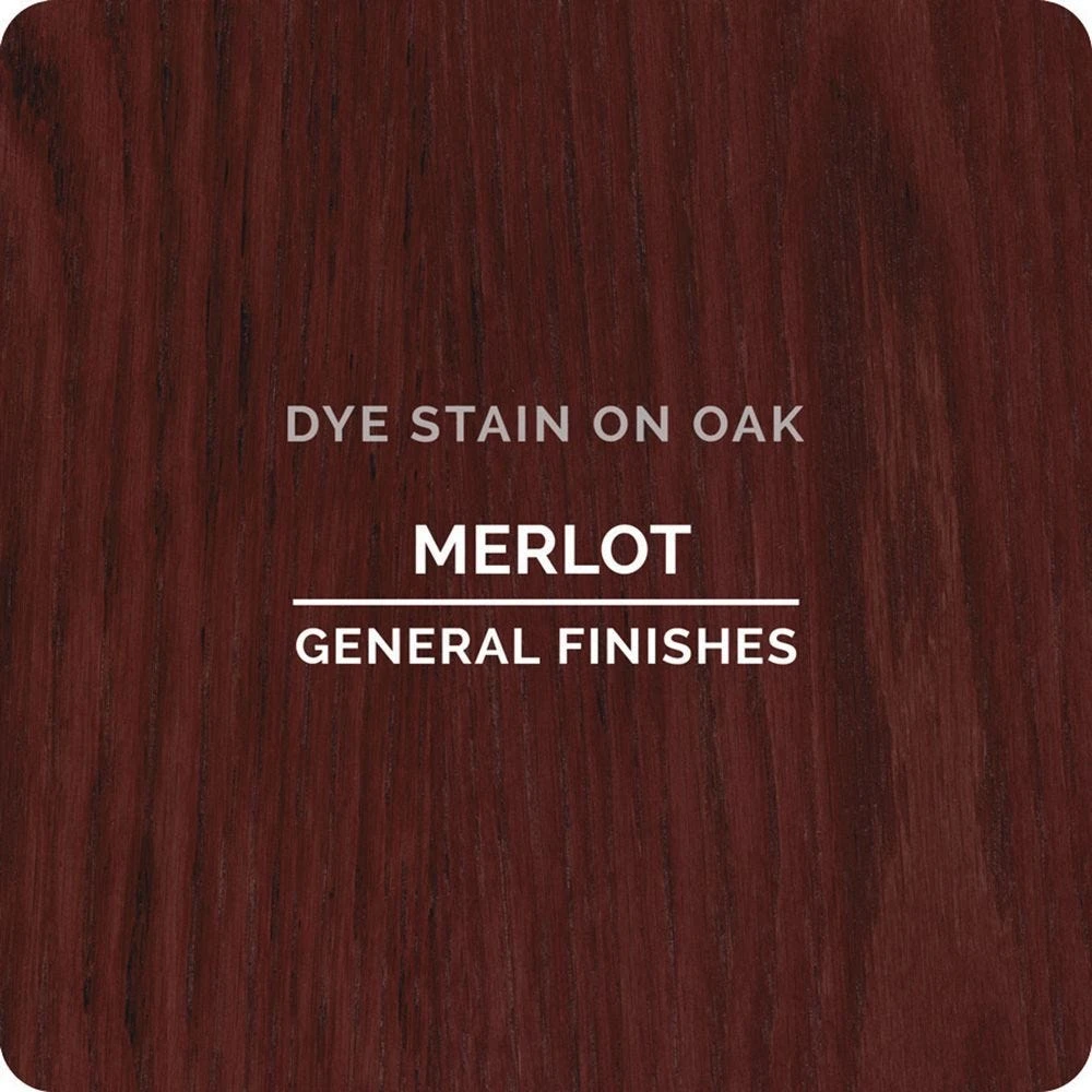 General Finishes Water Based Dye Stain, Merlot, Pint 3 General Finishes Water Based Dye Stain, Merlot, Pint