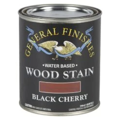 General Finishes Water Based Wood Stain, Black Cherry