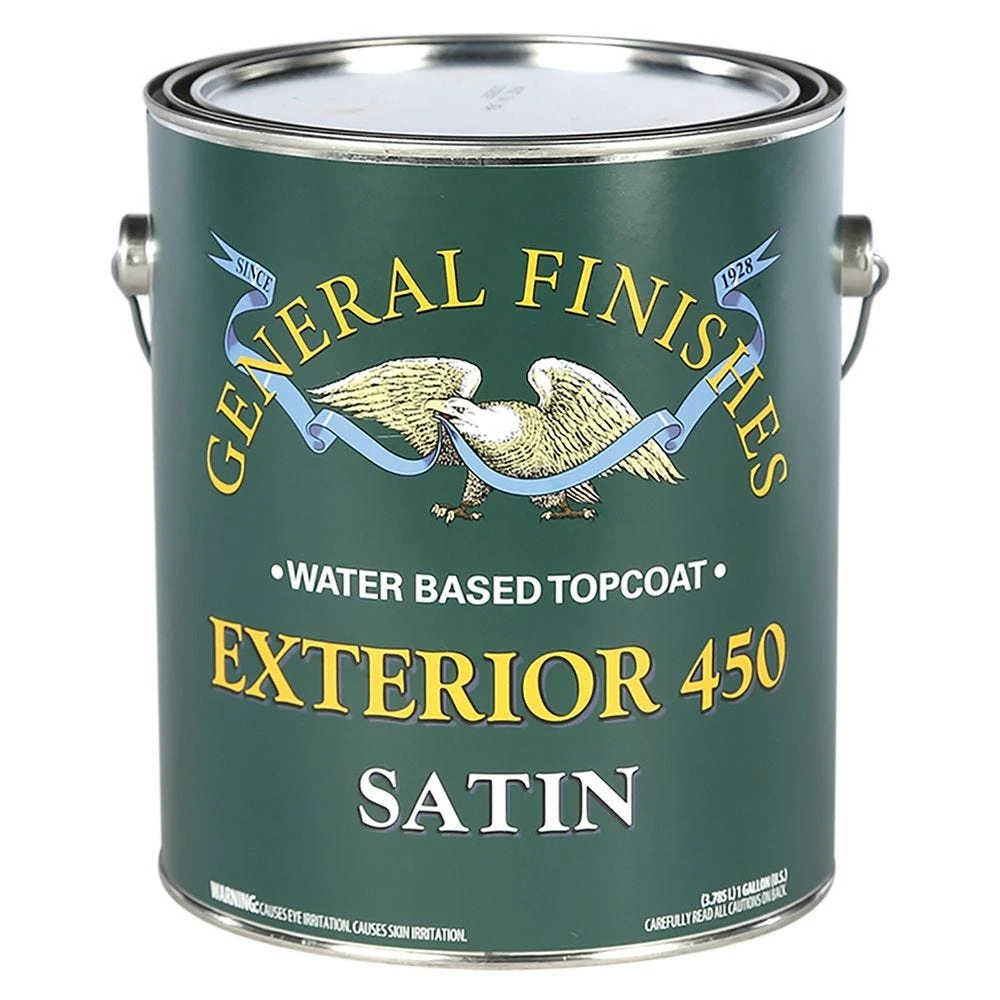 General Finishes Exterior 450 Water-based Top Coat Satin, Gallon 3 General Finishes Exterior 450 Water-based Top Coat Satin, Gallon