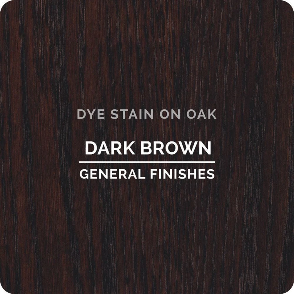 General Finishes Water Based Dye Stain, Dark Brown, Pint 3 General Finishes Water Based Dye Stain, Dark Brown, Pint
