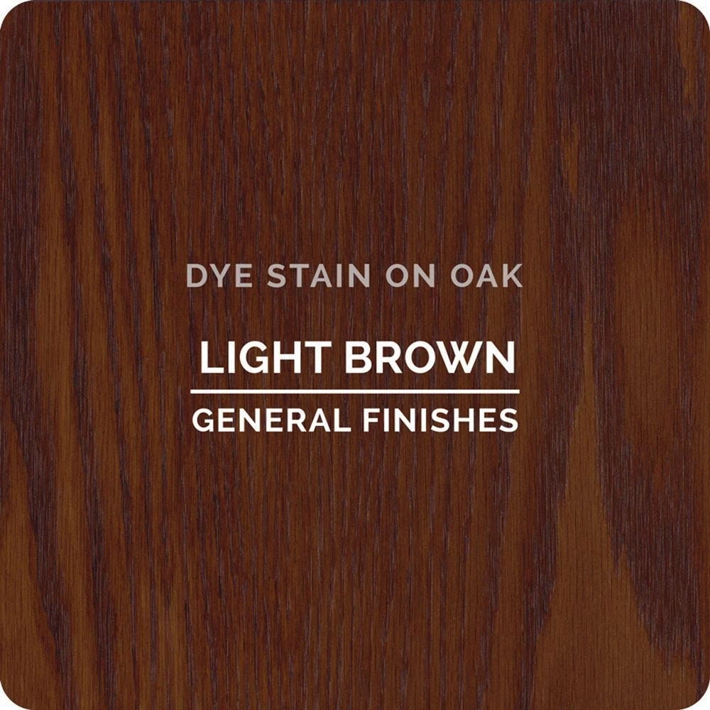 General Finishes Water Based Dye Stain, Light Brown, Pint 3 General Finishes Water Based Dye Stain, Light Brown, Pint