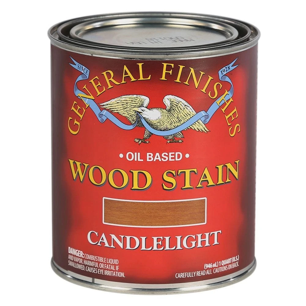 General Finishes Oil Based Wood Stain, Candlelight 4 General Finishes Oil Based Wood Stain, Candlelight - Image 2