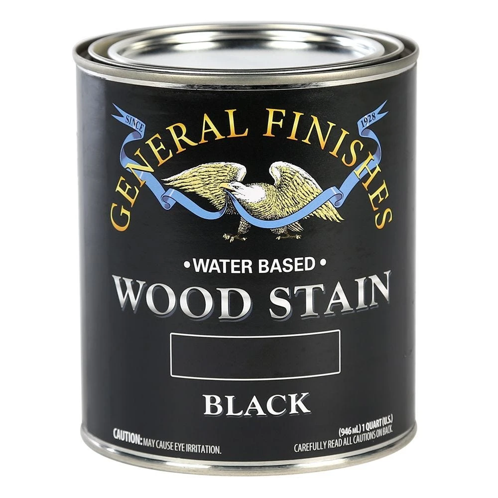 General Finishes Water Based Wood Stain, Black 4 General Finishes Water Based Wood Stain, Black - Image 2
