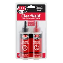 J-B Weld ClearWeld Professional Grade Quick-Setting Epoxy, 8 Oz.