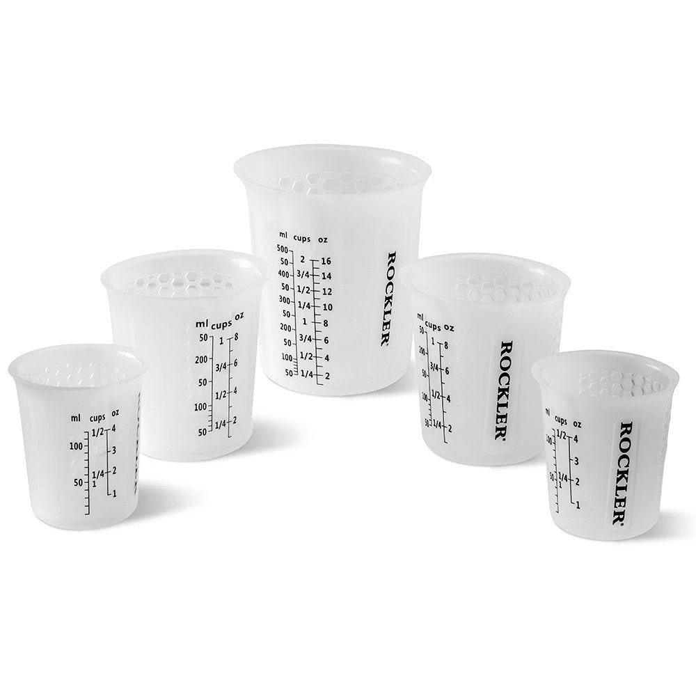 Rockler 5-Piece Silicone Mixing Cup Set 3 Rockler 5-Piece Silicone Mixing Cup Set