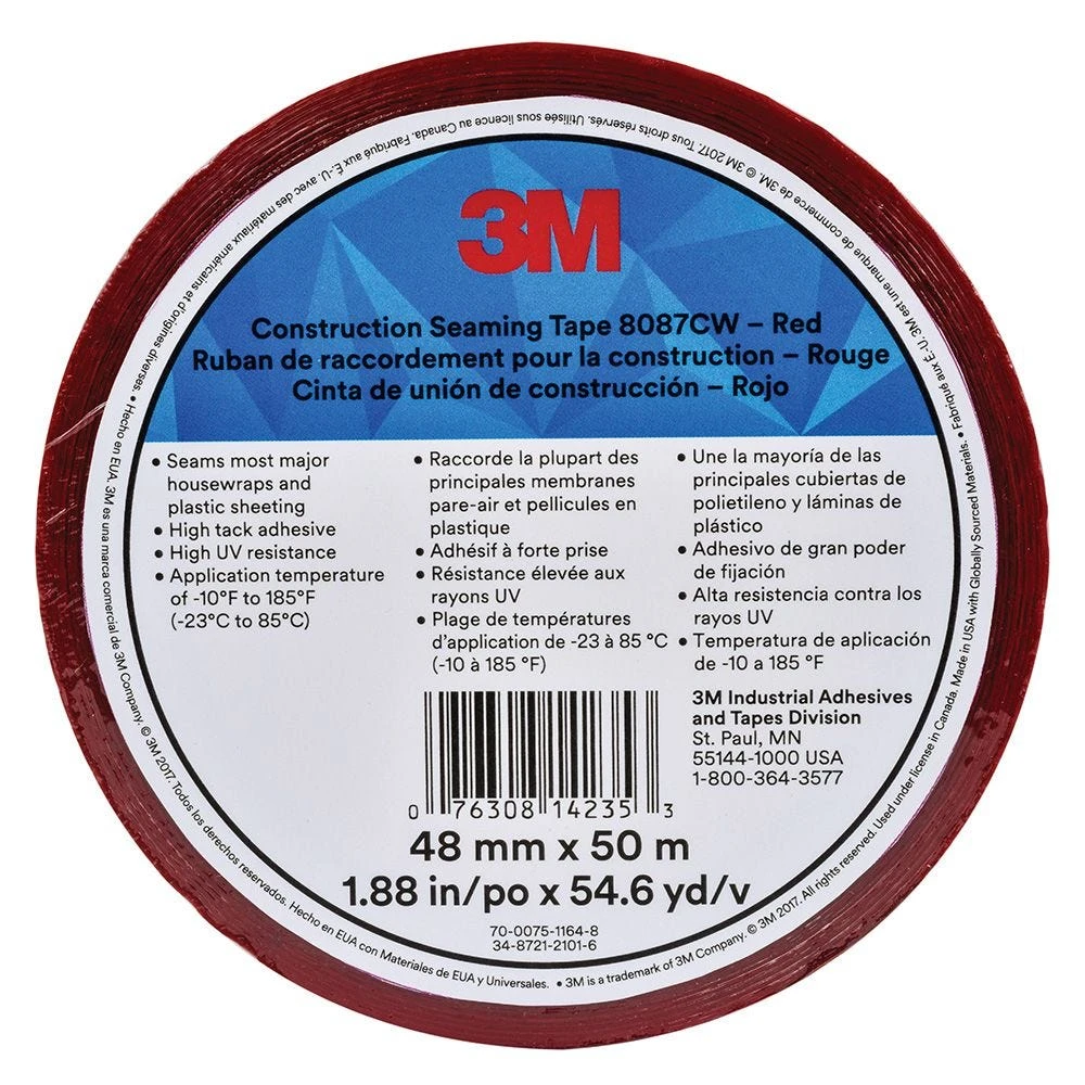 3M Construction Seaming Tape, 1-7/8'' X 164' 3 3M Construction Seaming Tape, 1-7/8'' X 164'