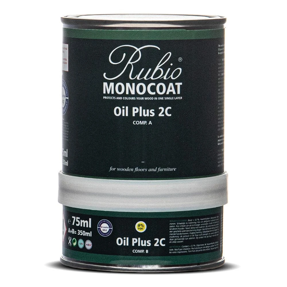 Rubio Monocoat Oil Plus 2C Wood Finish Combo Kit, 350ml, Cotton White 4 Rubio Monocoat Oil Plus 2C Wood Finish Combo Kit, 350ml, Cotton White - Image 2