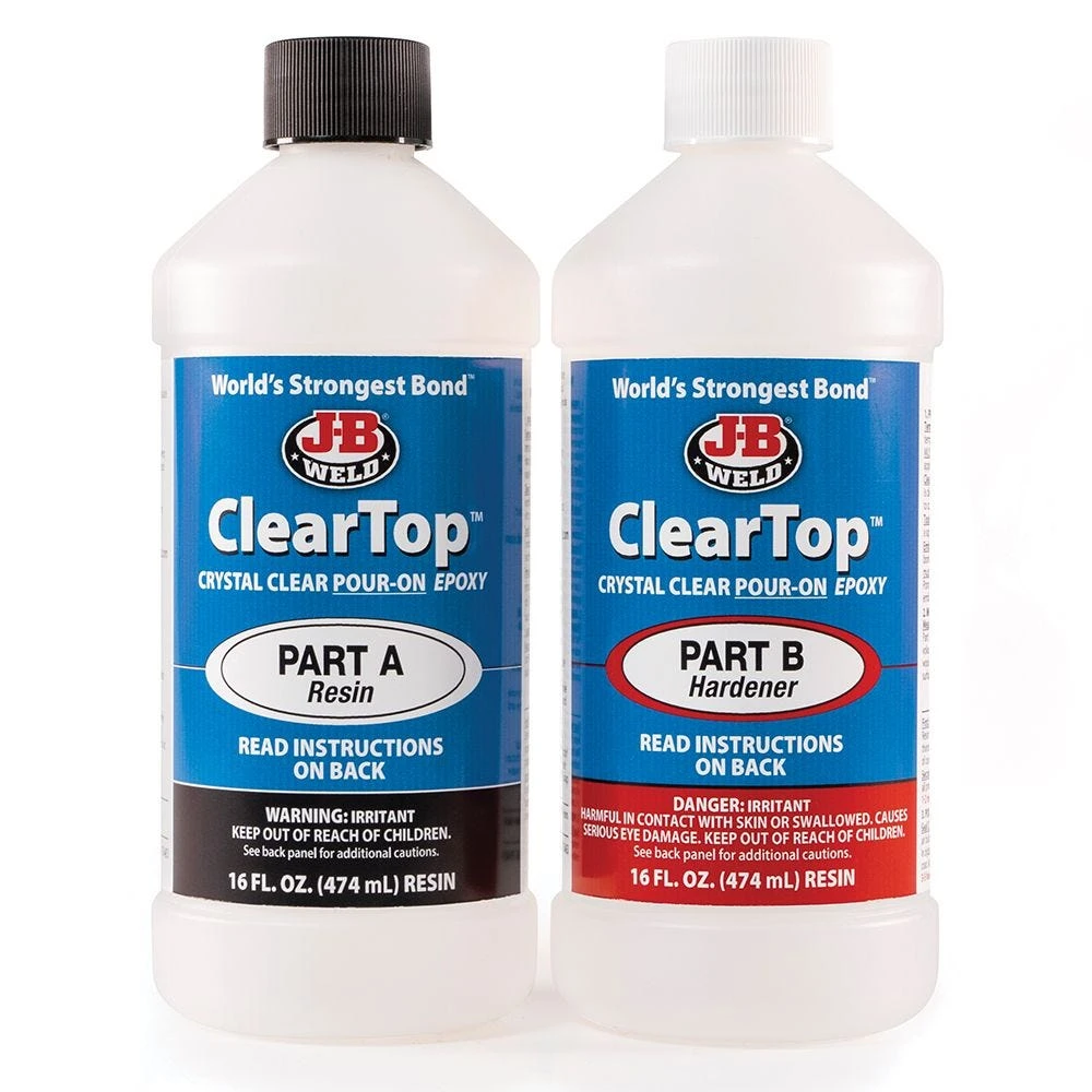 J-B Weld ClearTop Pour-On Epoxy, 32 Oz. 4 J-B Weld ClearTop Pour-On Epoxy, 32 Oz. - Image 2
